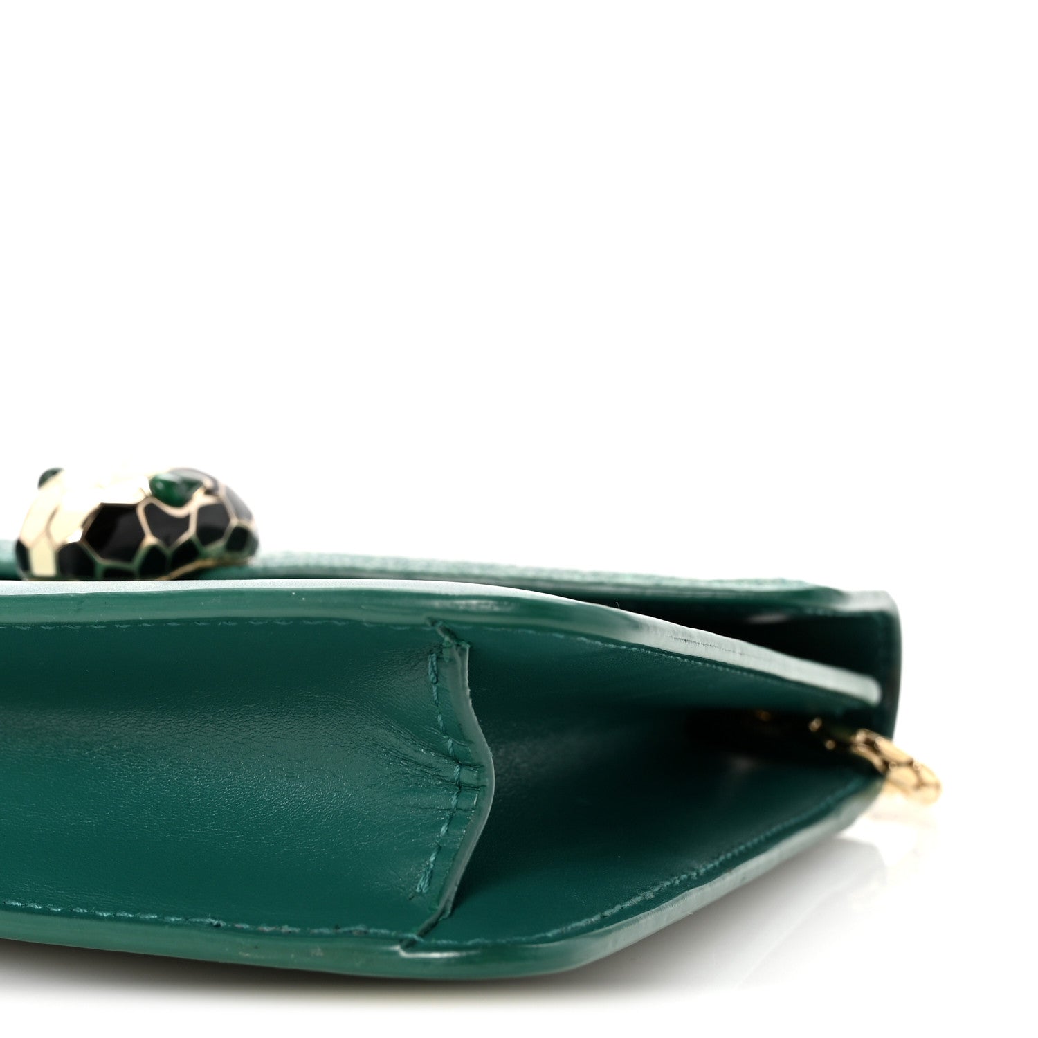 Bulgari Galuchat Calfskin Serpenti Forever Crossbody Bag Green 10 of 13