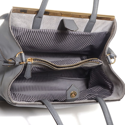 Fendi Vitello Elite Flamingo Regular 2Jours Tote Grigio Grigio Chiaro 7 of 11