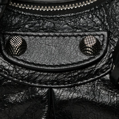 Balenciaga Agneau Arena Le Cagole Shoulder Bag XS Black 8 of 12