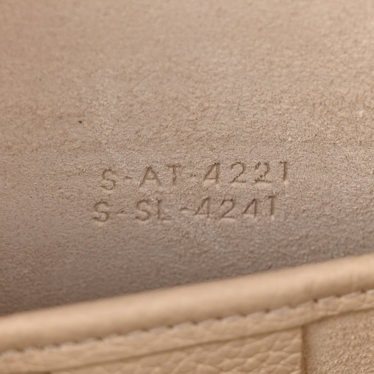 Drummed Calfskin Nano Luggage Ivory