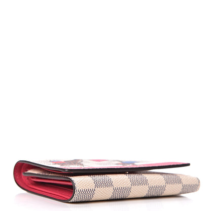 Louis Vuitton Damier Azur 2017 Christmas Animation Victorine Wallet 4 of 8