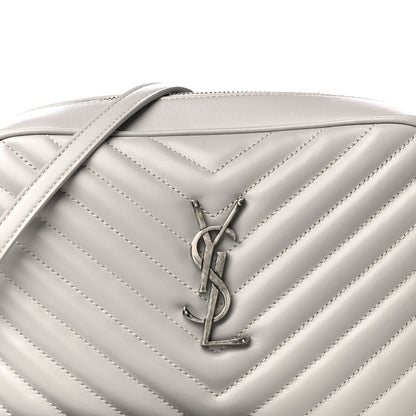 Saint Laurent Calfskin Matelasse Monogram Lou Camera Bag Granite 8 of 14