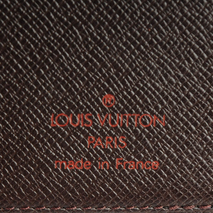 Louis Vuitton Damier Ebene Porte-Cartes Credit Yen Checkbook Wallet 6 of 7