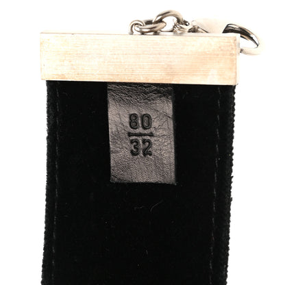 Chanel Velvet Gripoix Crystal Belt 80 32 Black 3 of 5