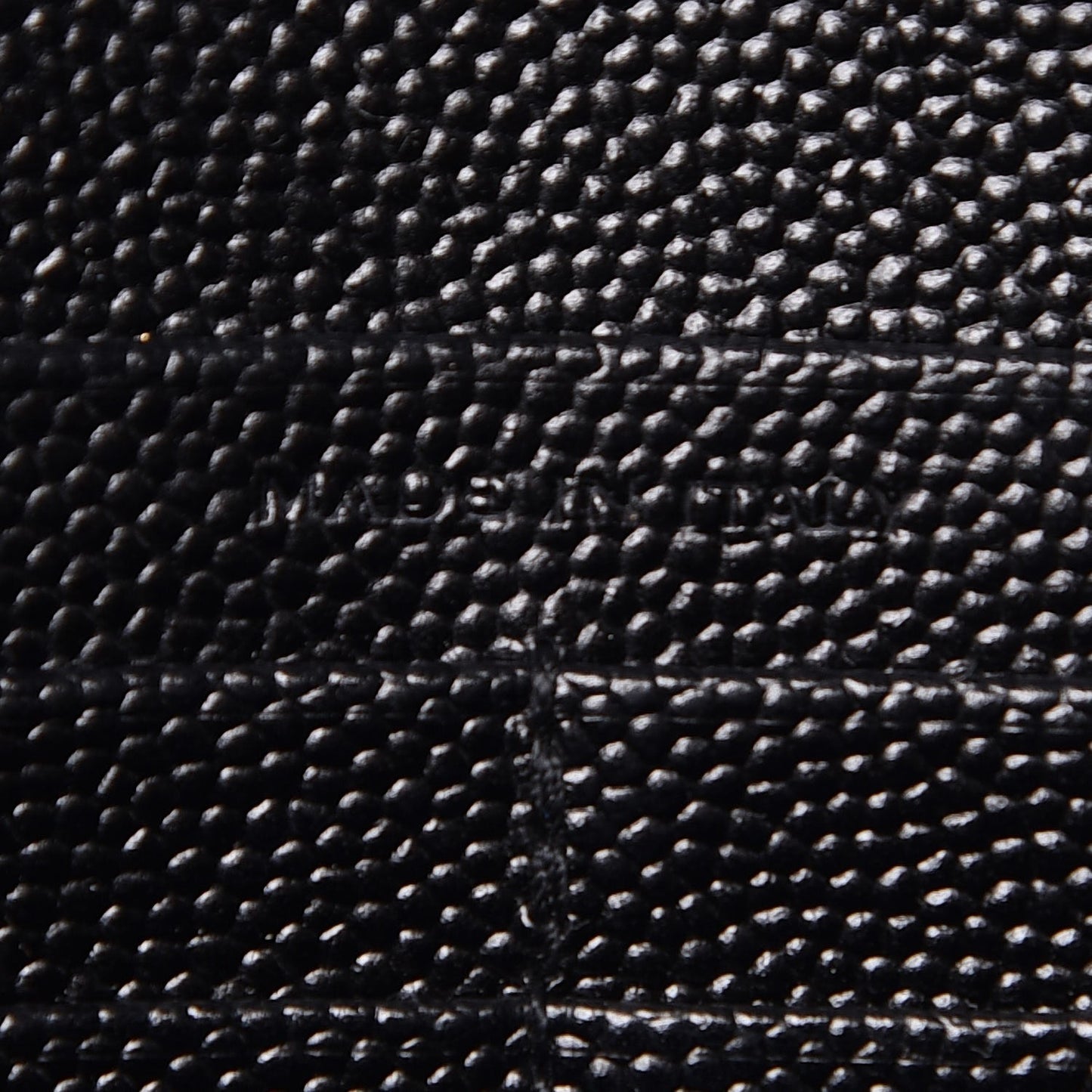 Grain De Poudre Matelasse Chevron Monogram Chain Wallet Black
