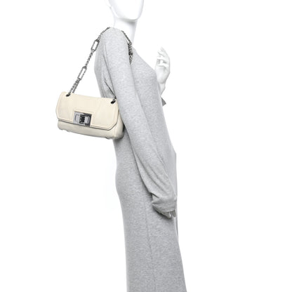 Chanel Calfskin Mademoiselle Lock Bijoux Chain Flap White 2 of 14
