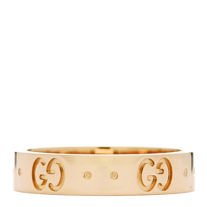 Gucci 18K Yellow Gold 4mm Icon Thin Band Ring 49 4.75 3 of 6