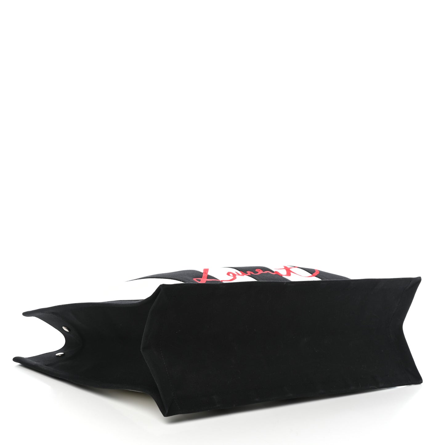 Canvas Noe Striped Tote Black White