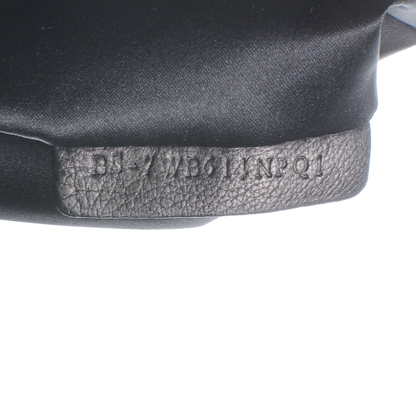 Leather Frame Petale Handbag Black