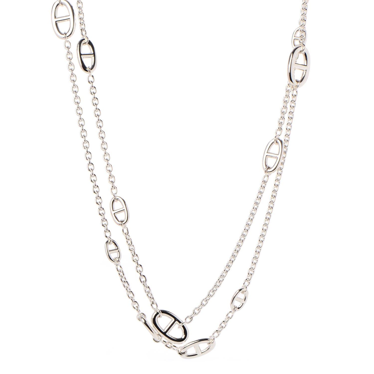 Hermes Sterling Silver Farandole Necklace 160 1 of 7