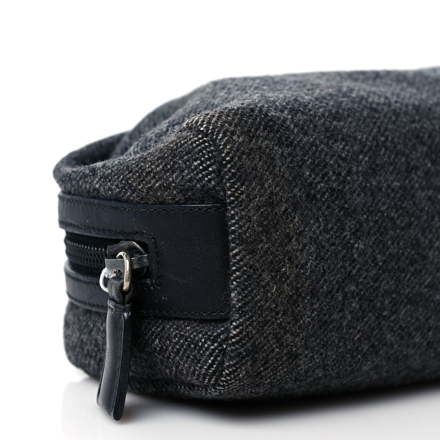 Prada Wool Cosmetic Pouch Grey 8 of 9