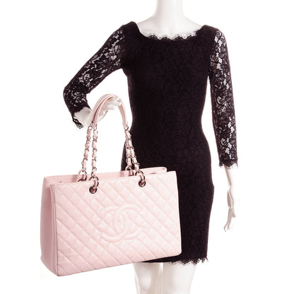 Chanel Caviar XL Grand Shopping Tote GST Light Pink 2 of 7