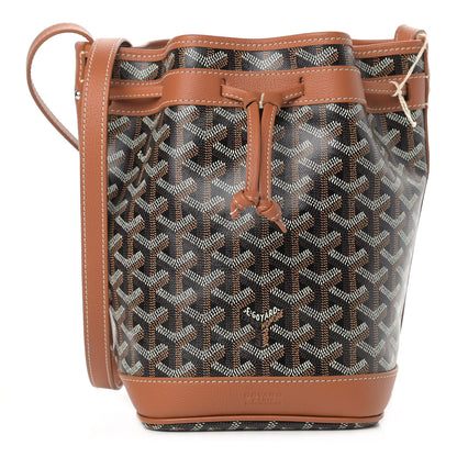 Goyard Goyardine Petit Flot Bucket Bag PM Black Gold 1 of 8