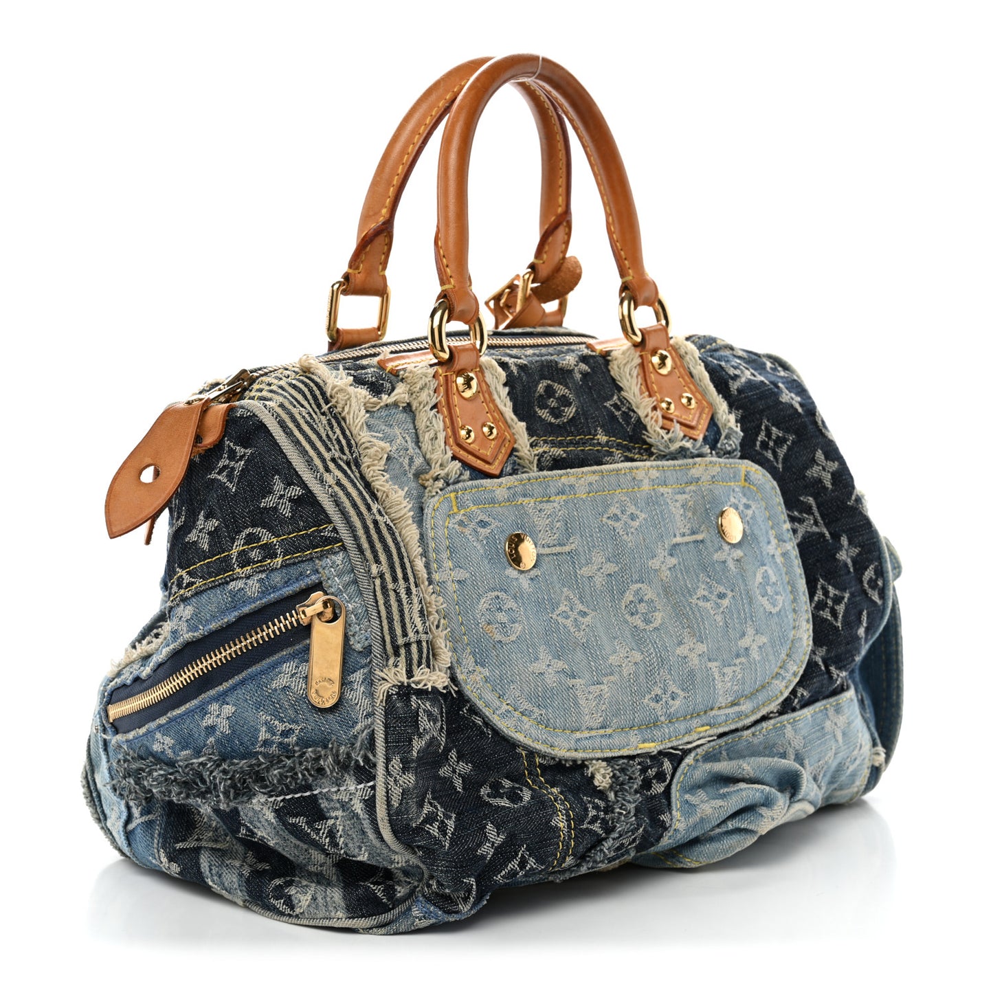 Denim Patchwork Speedy 30 Blue