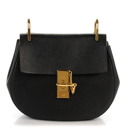 Chloe Grained Lambskin Drew Shoulder Bag Black 1 of 7