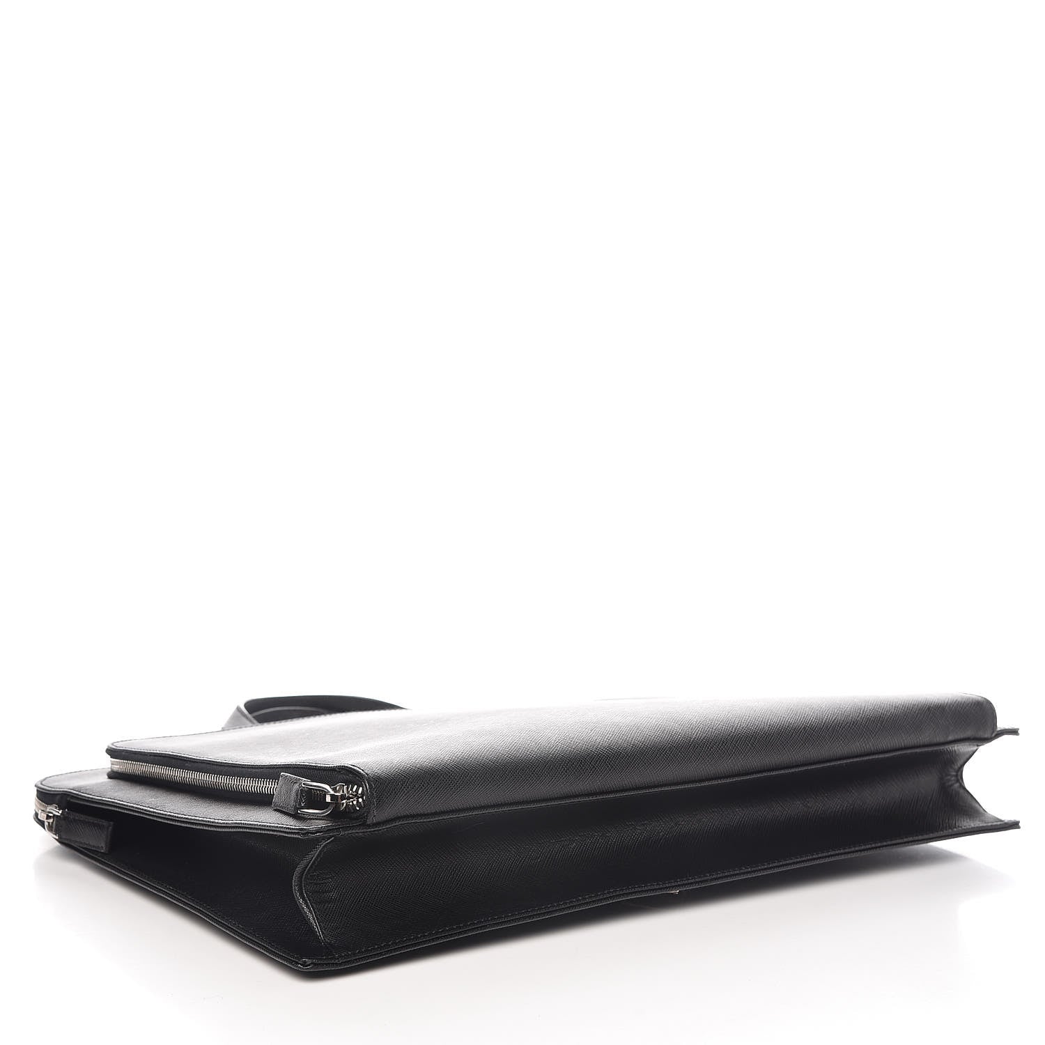 Prada Saffiano Travel Briefcase Black 8 of 16