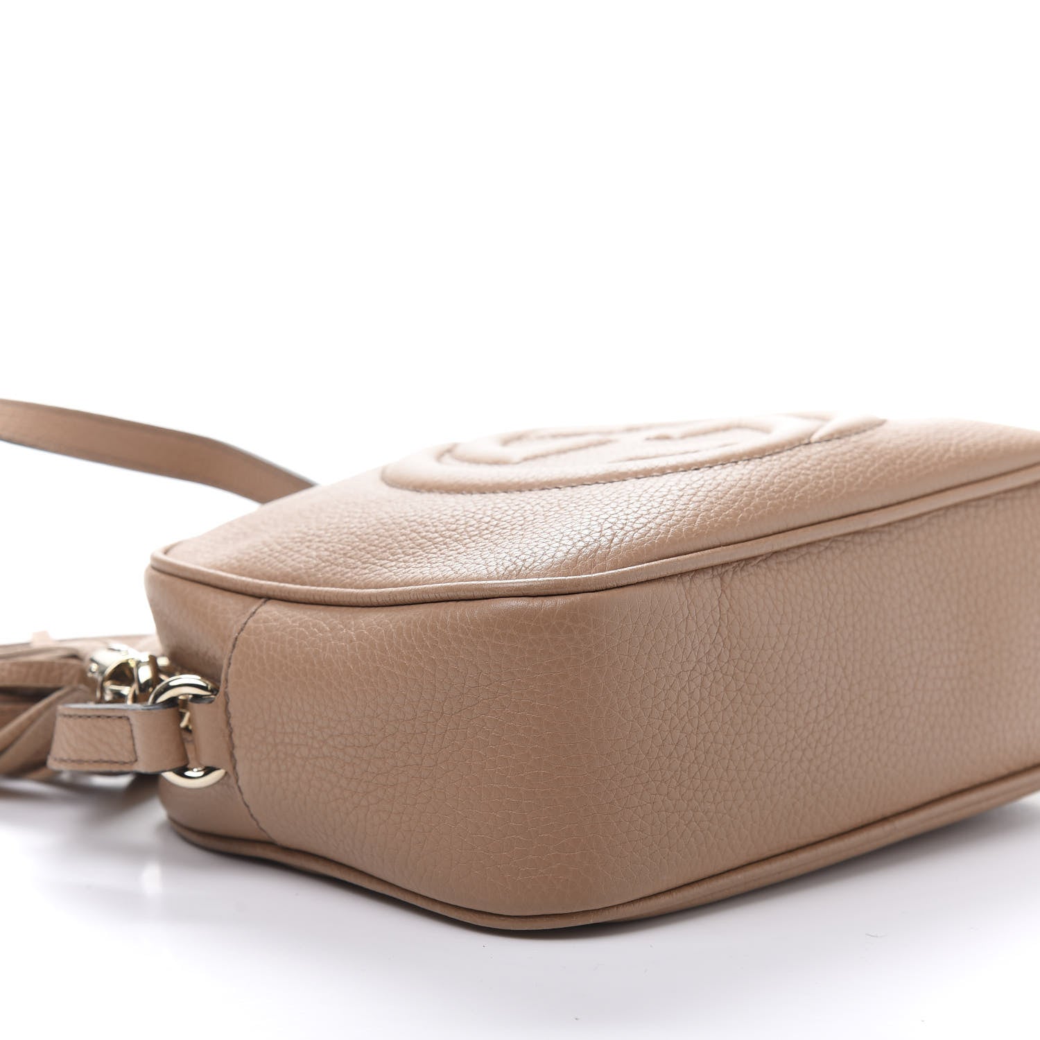 Gucci Pebbled Calfskin Small Soho Disco Bag Rose Beige 6 of 12