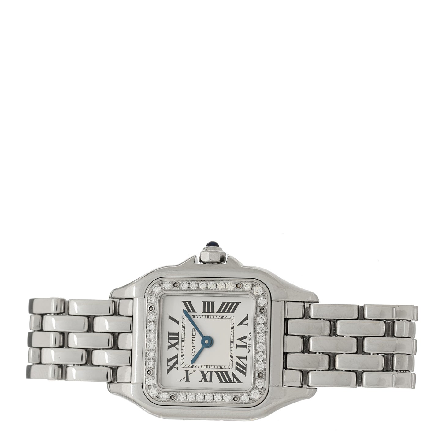 Stainless Steel Diamond 22mm Panthere Quartz Watch