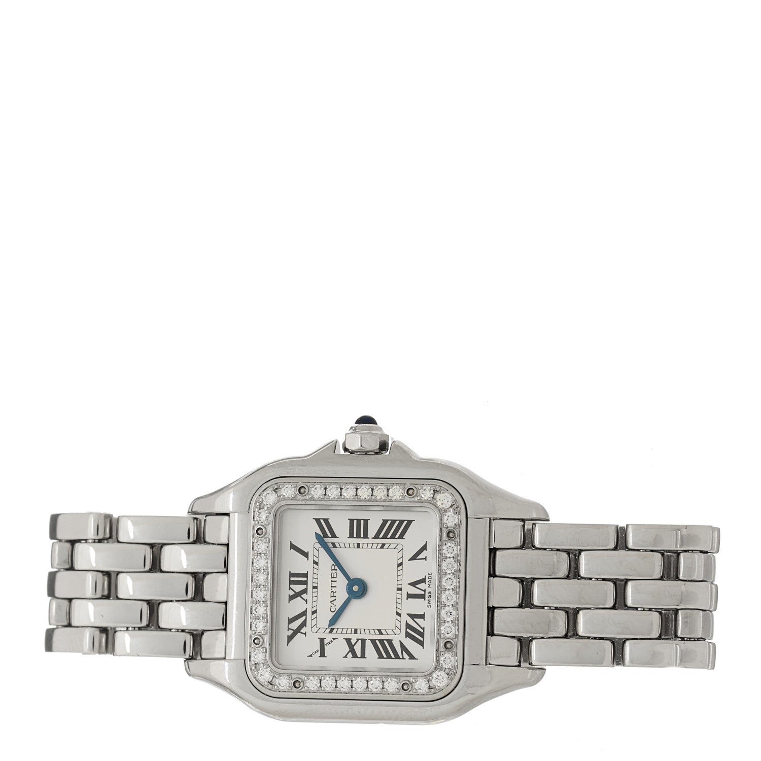 Cartier Stainless Steel Diamond 22mm Panthere Quartz Watch 2 of 5