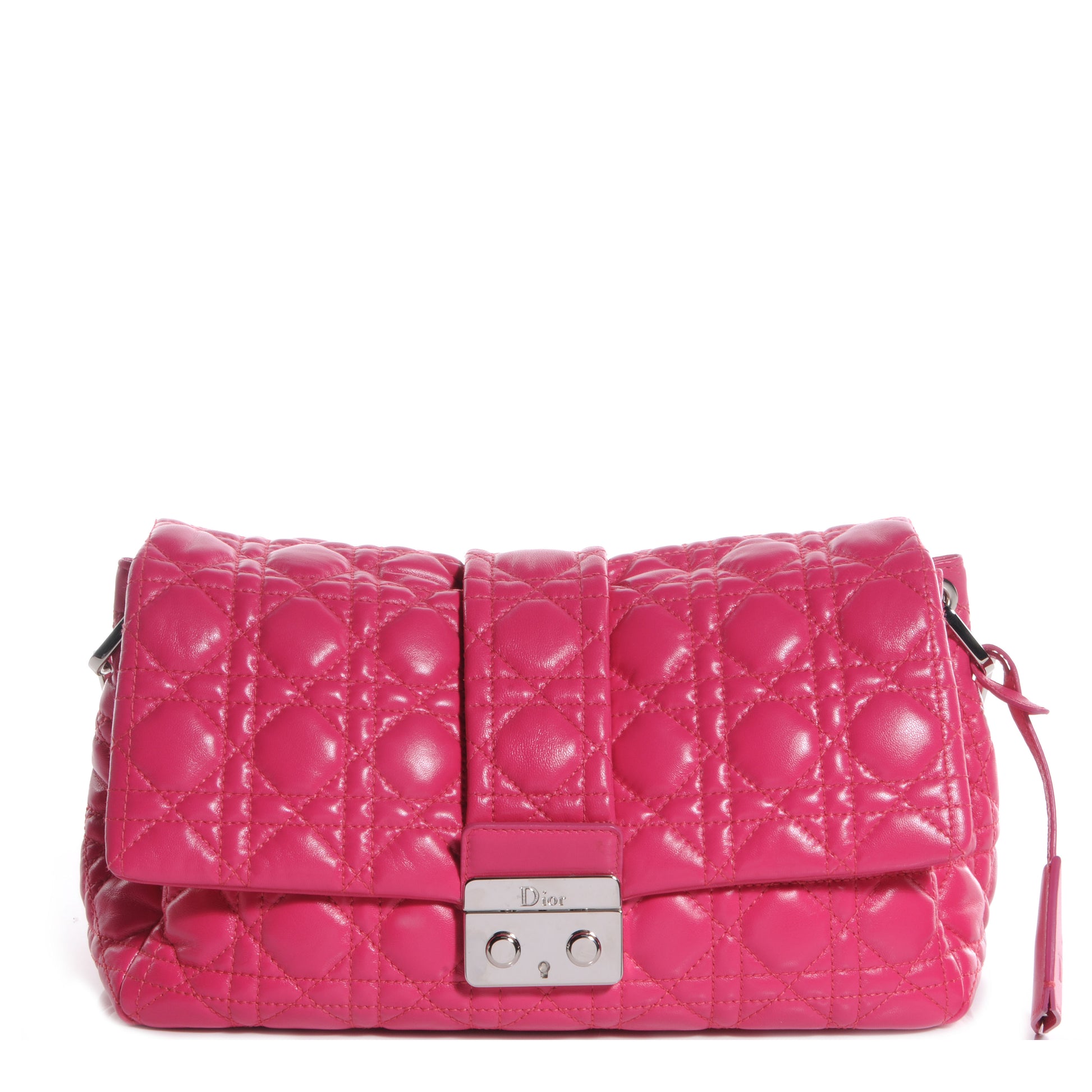 Christian Dior Lambskin Cannage New Lock Flap Pink 1 of 7
