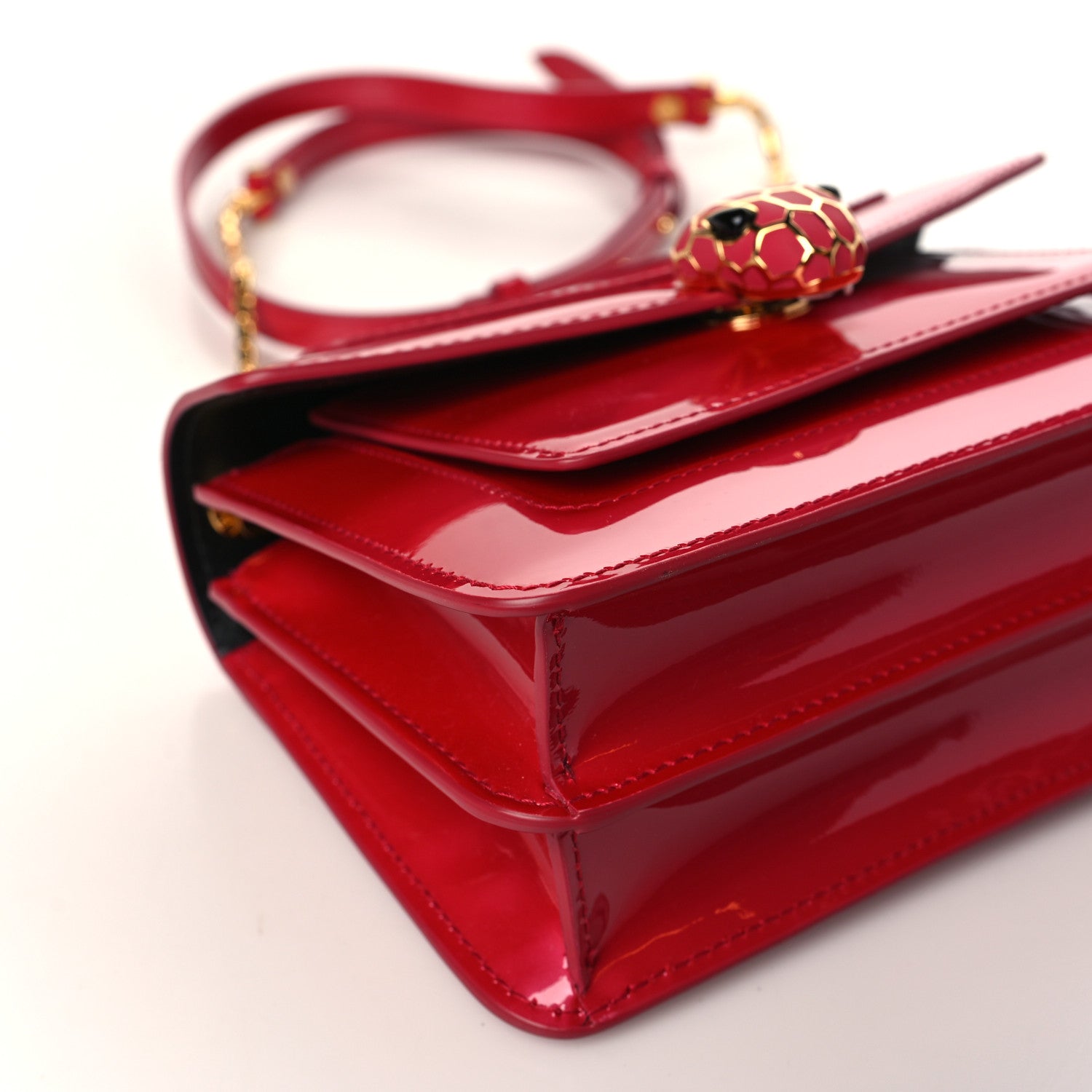 Bulgari Patent Serpenti Forever Crossbody Pink 7 of 8