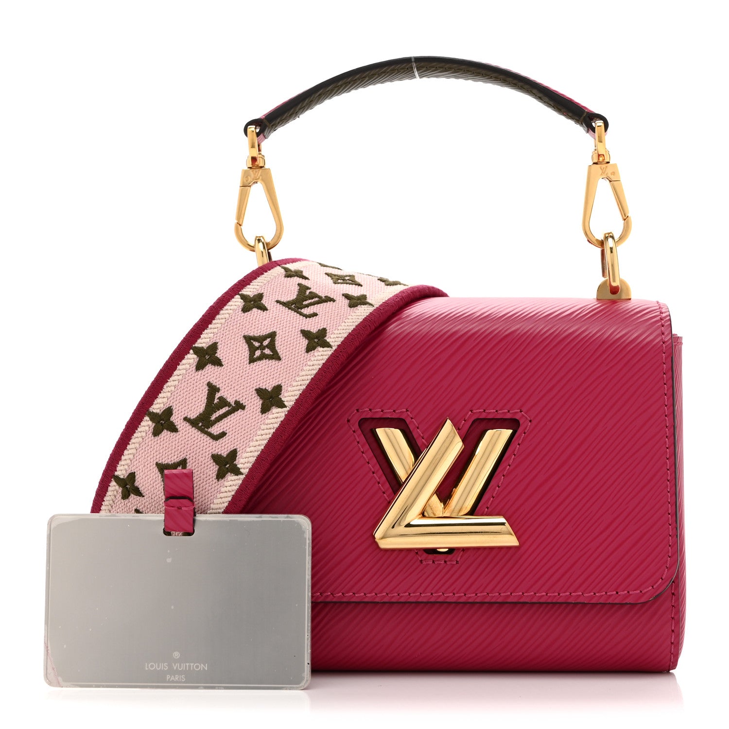 Louis Vuitton Epi Twist Shoulder Bag Mini Agathe Rose Pink 3 of 11
