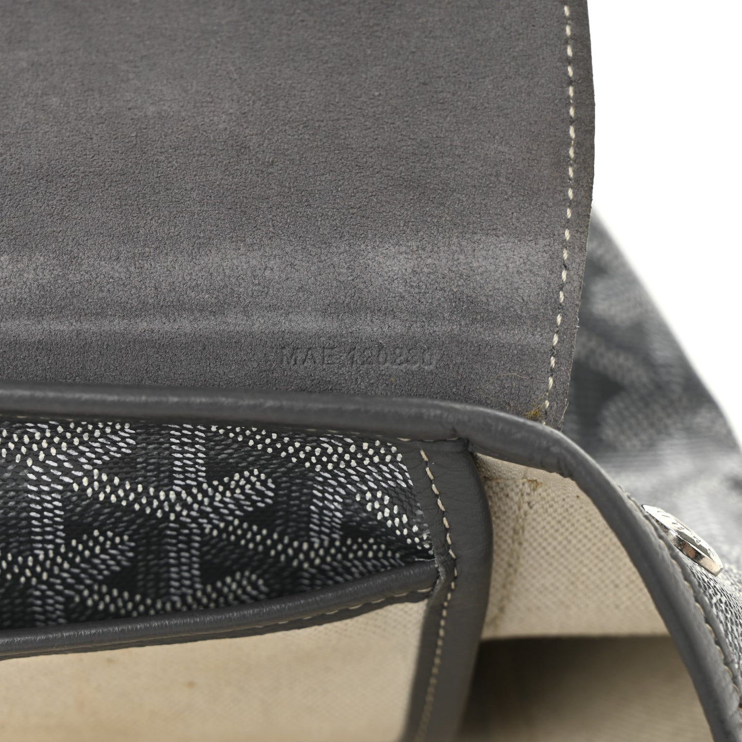 Goyardine Calfskin Mini Alpin Backpack Grey