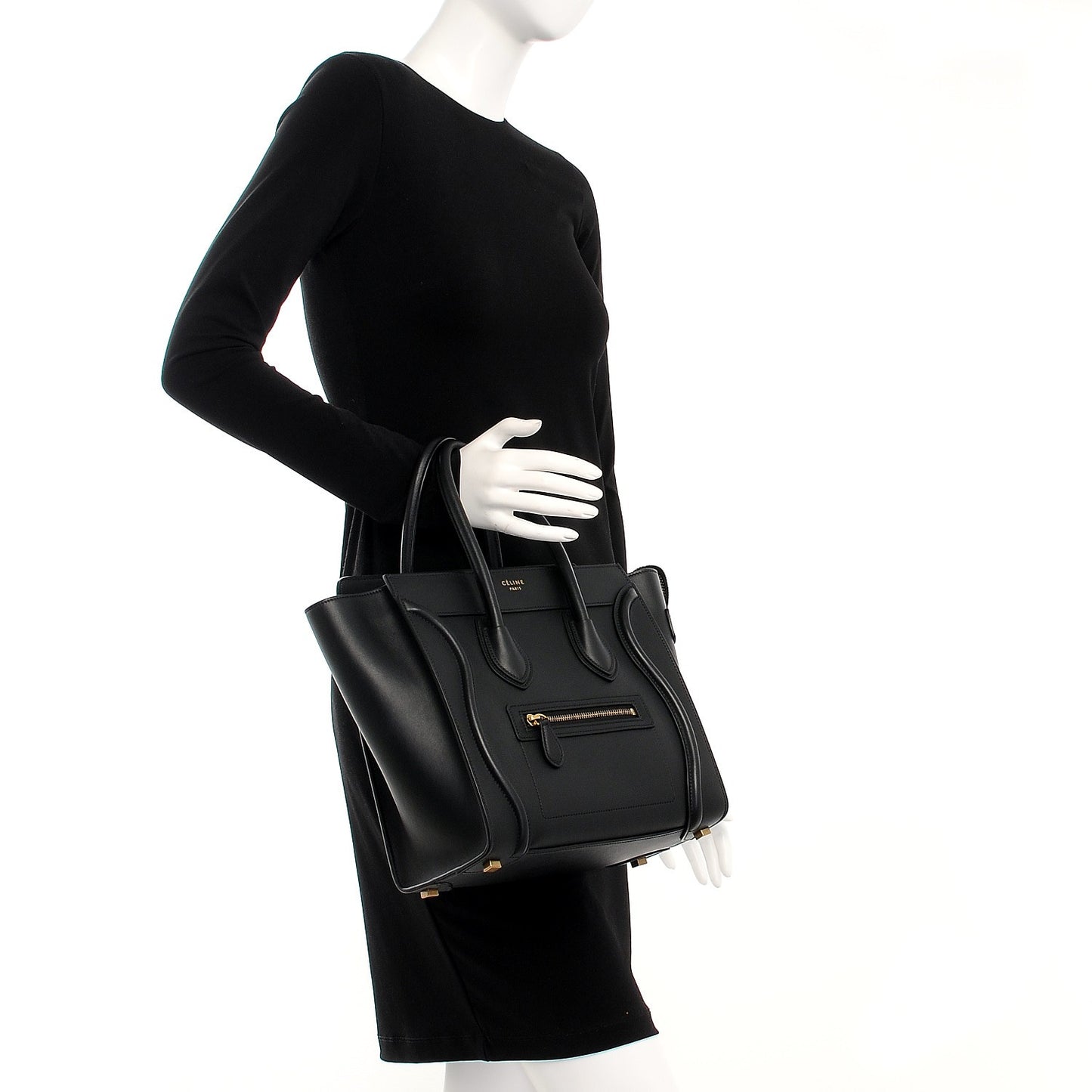 Smooth Calfskin Micro Luggage Black