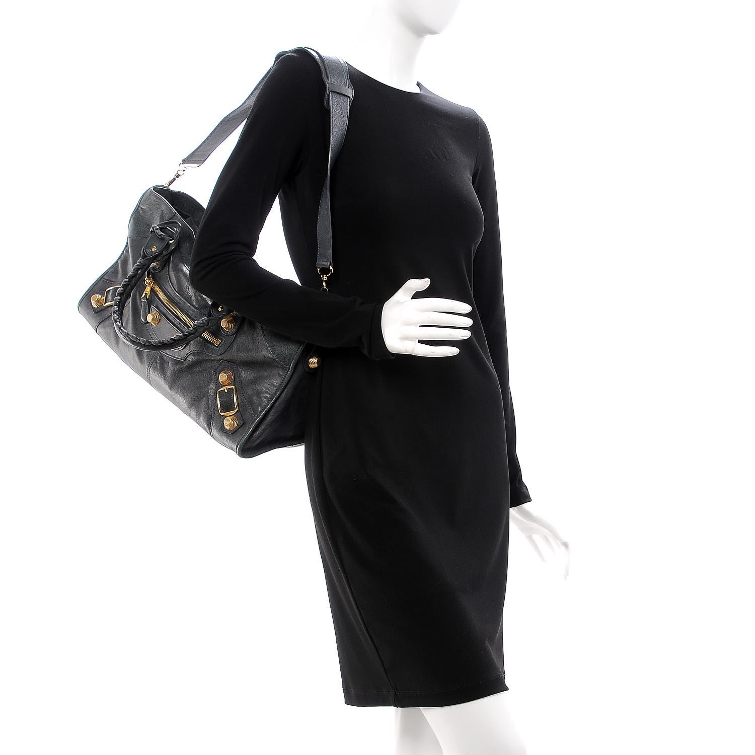 Balenciaga Agneau Giant 21 Gold Hardware Part Time Anthracite 2 of 13