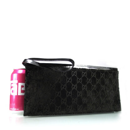 Gucci Guccissima Suede Evening Bag Black 2 of 7