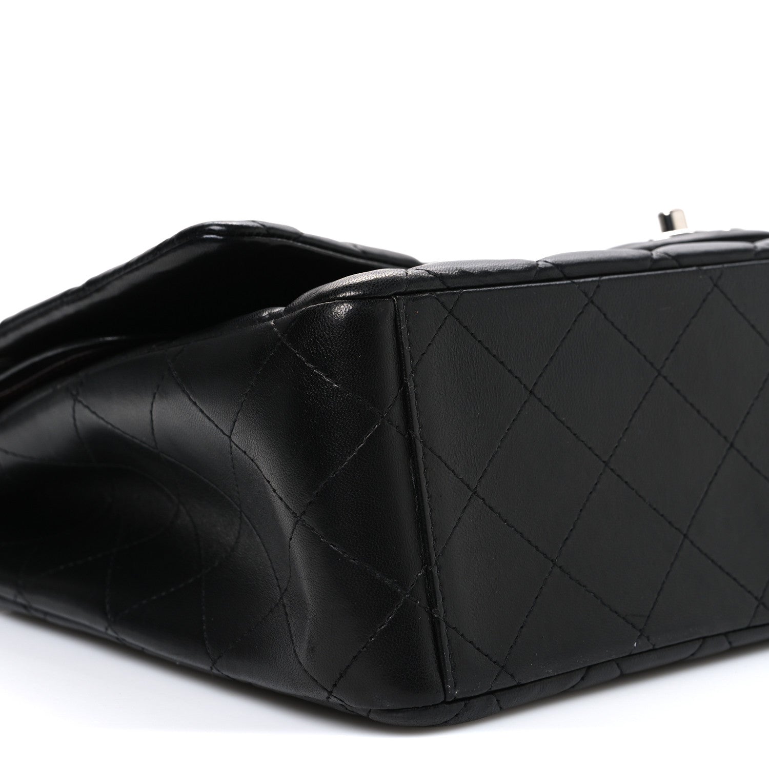 Chanel Lambskin Quilted Maxi Double Flap Black 9 of 11