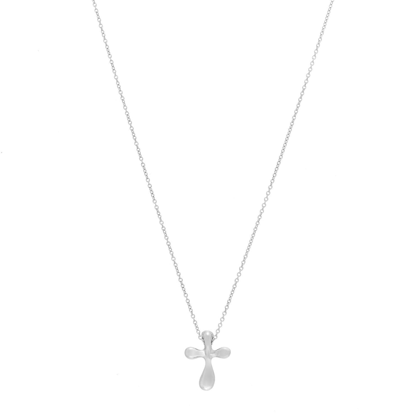 Sterling Silver Elsa Peretti Cross Pendant Necklace