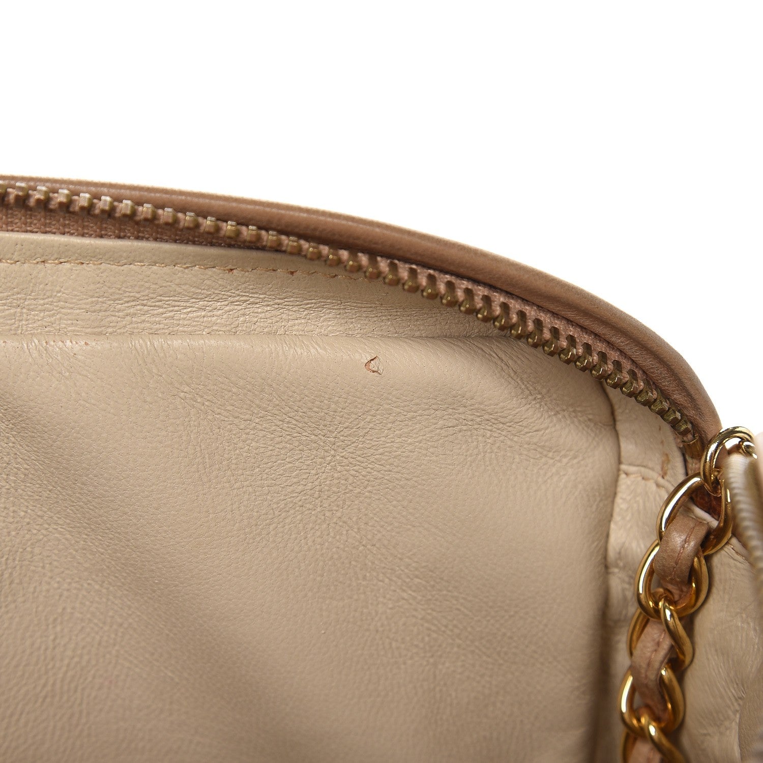 Chanel Lambskin Chevron Tassel Camera Case Taupe 9 of 9