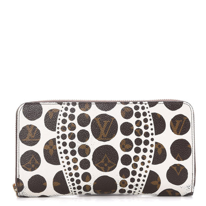 Louis Vuitton Monogram Kusama Pumpkin Dots Zippy Wallet White 11 of 22