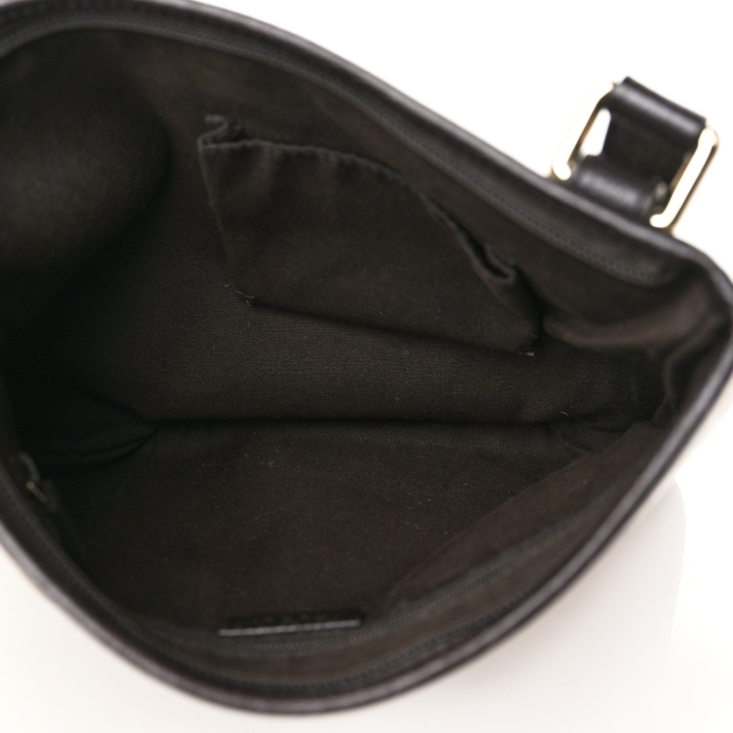 Crystal Monogram Flat Messenger Bag Beige Dark Brown