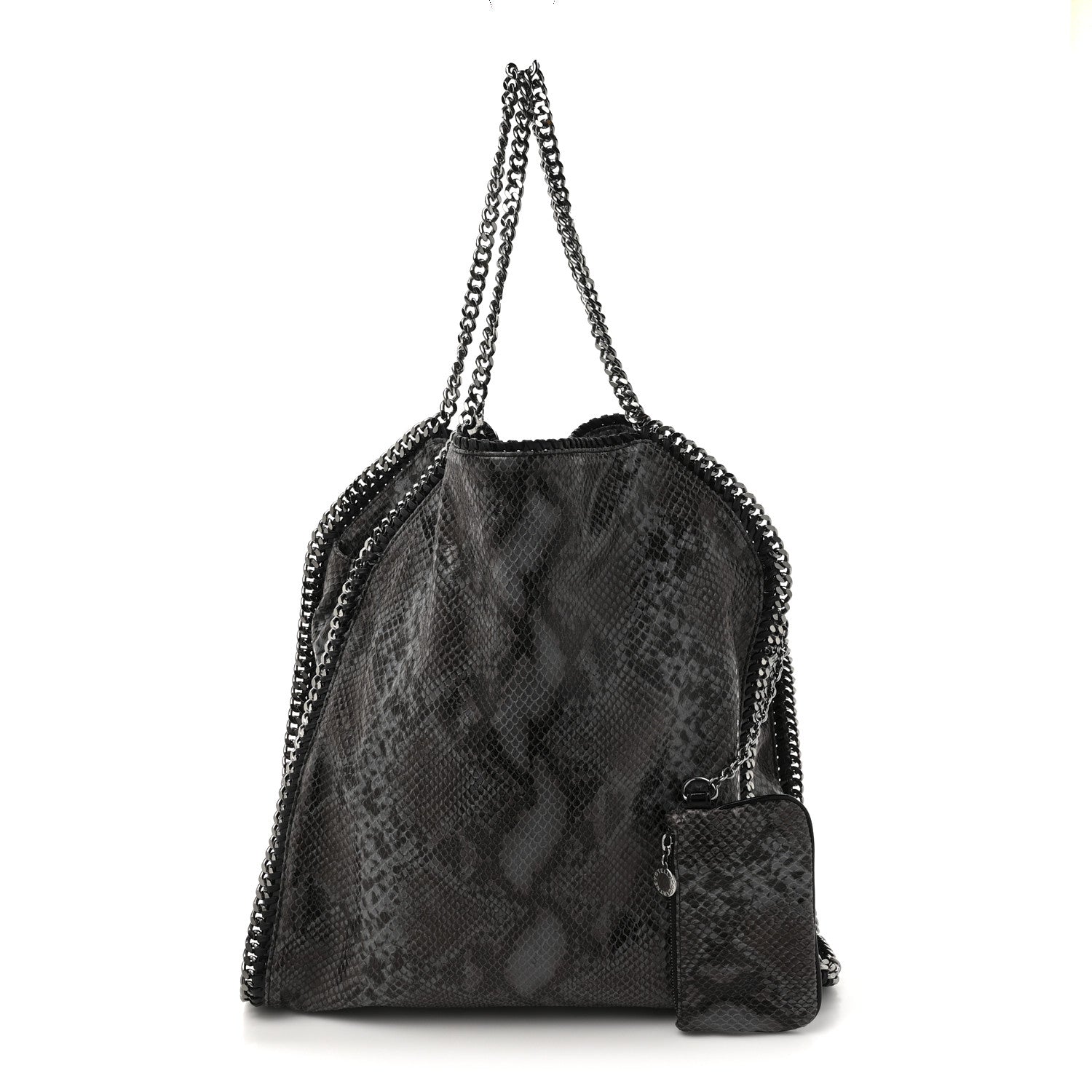Stella McCartney Eco Python Big Falabella Hobo Dark Grey 3 of 11