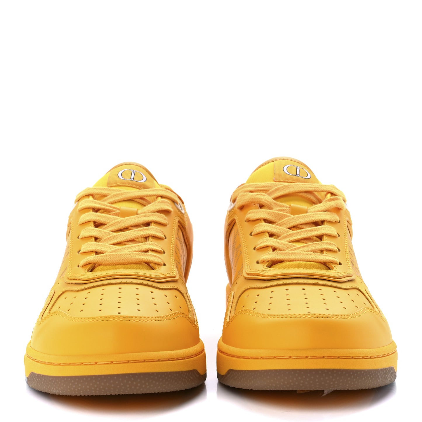 Smooth Calfskin Oblique Galaxy Mens B27 Low Top Sneakers 43 Yellow