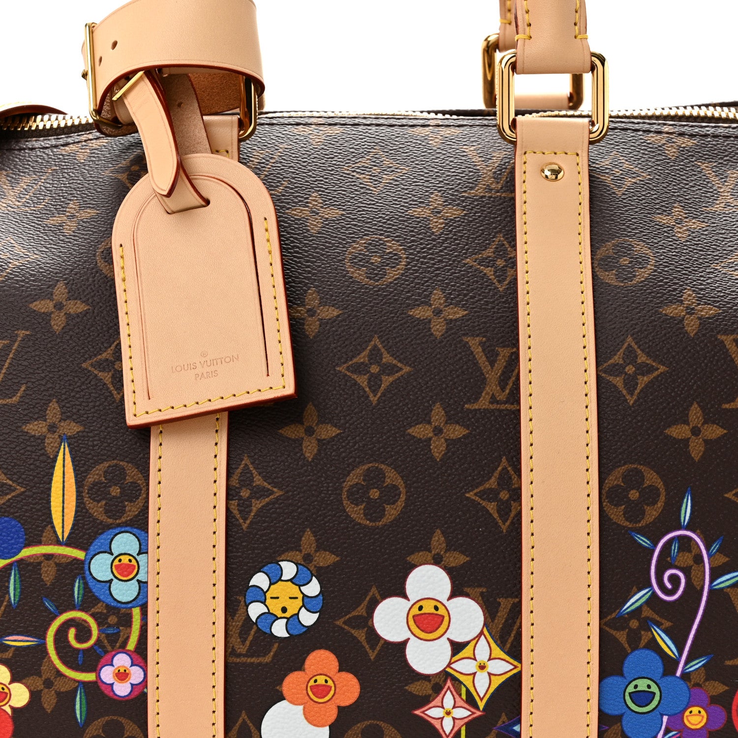 Louis Vuitton LV X TM Monogram Flowers Keepall Bandouliere 45 7 of 10