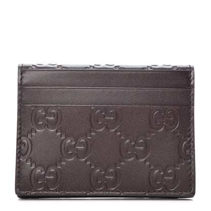 Gucci Guccissima Card Case Brown 1 of 8