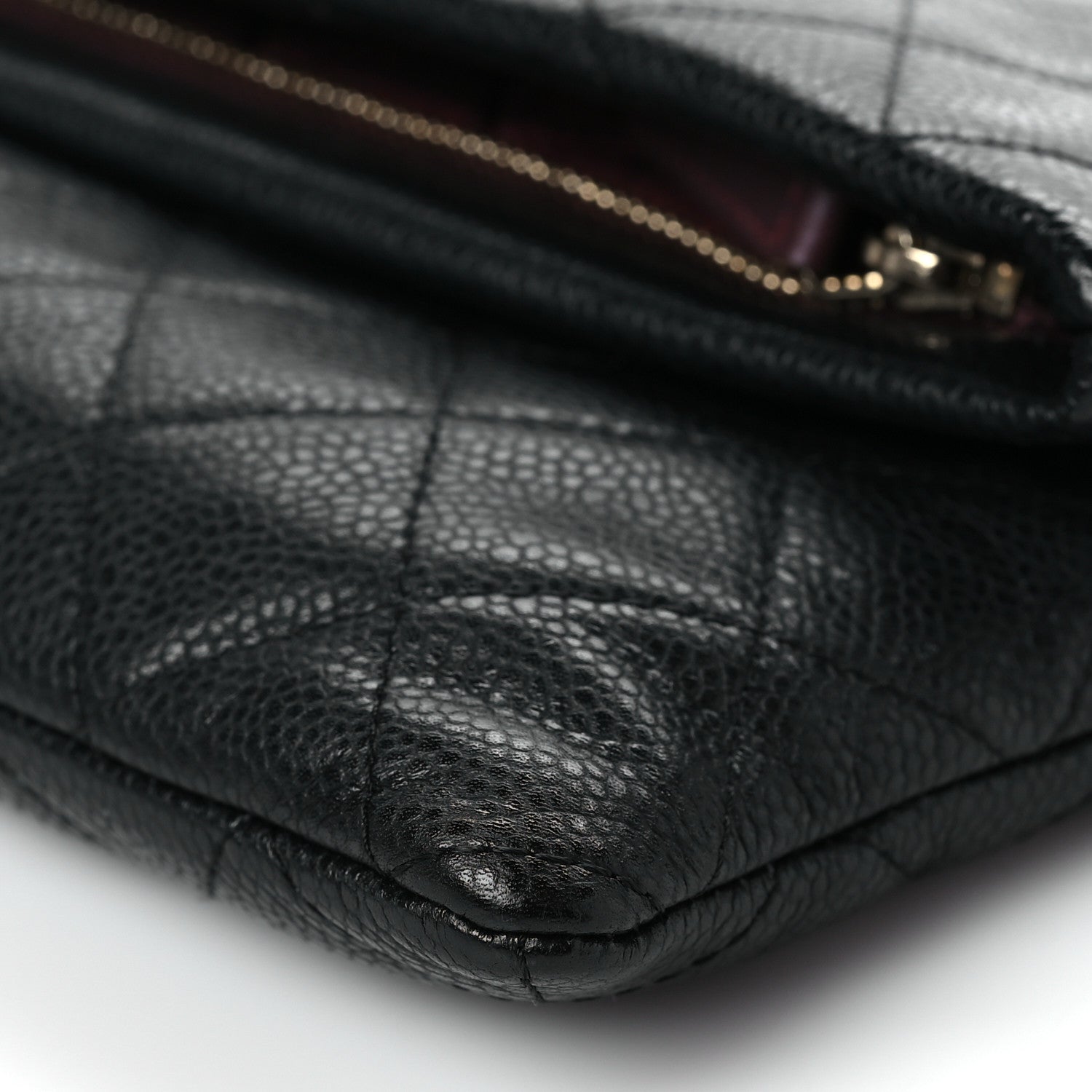 Chanel Caviar Quilted CC Beauty Clutch Black 10 of 11