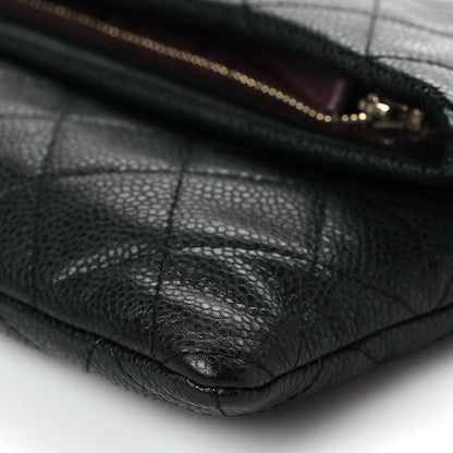 Chanel Caviar Quilted CC Beauty Clutch Black 10 of 11