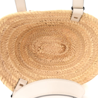 Loewe Raffia Small Basket Tote Bag Natural White 5 of 9