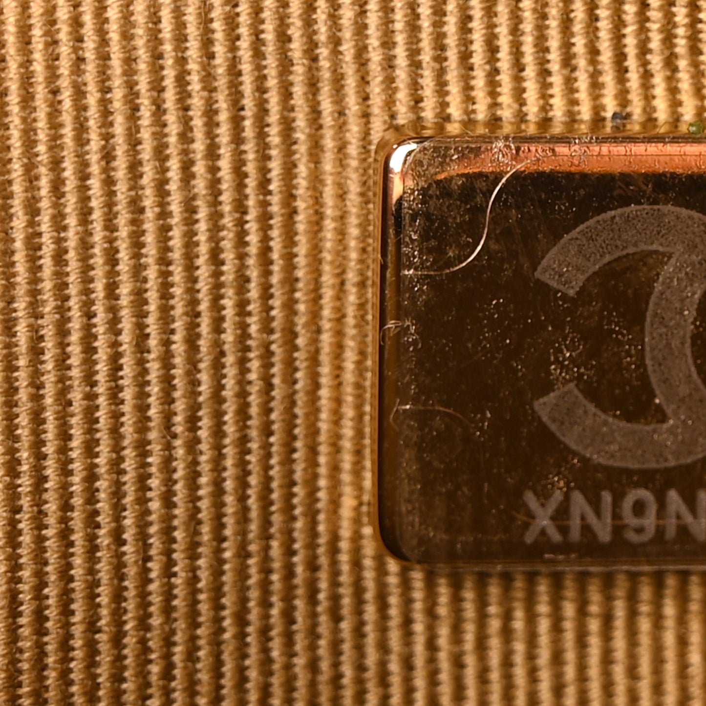 Lambskin Quilted CC Pearl Crush Wallet on Chain WOC Dark Brown