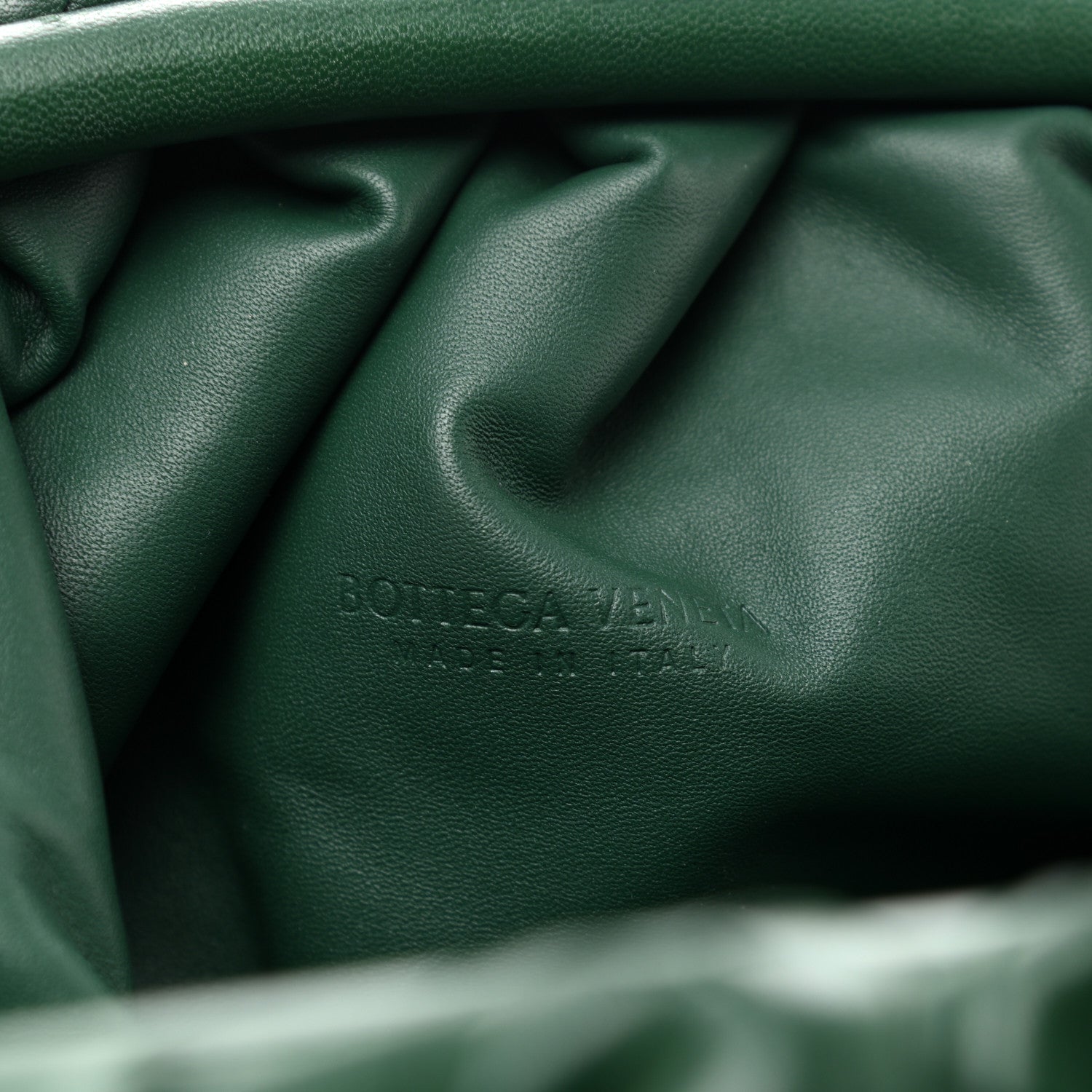 Bottega Veneta Nappa Maxi Intrecciato The Pouch Oversized Clutch Raintree 7 of 8