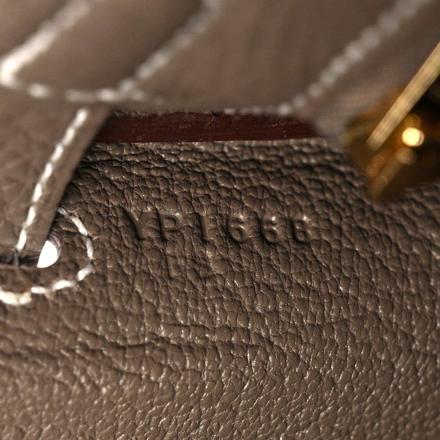 Hermes Togo Kelly Retourne 25 Etoupe 7 of 11