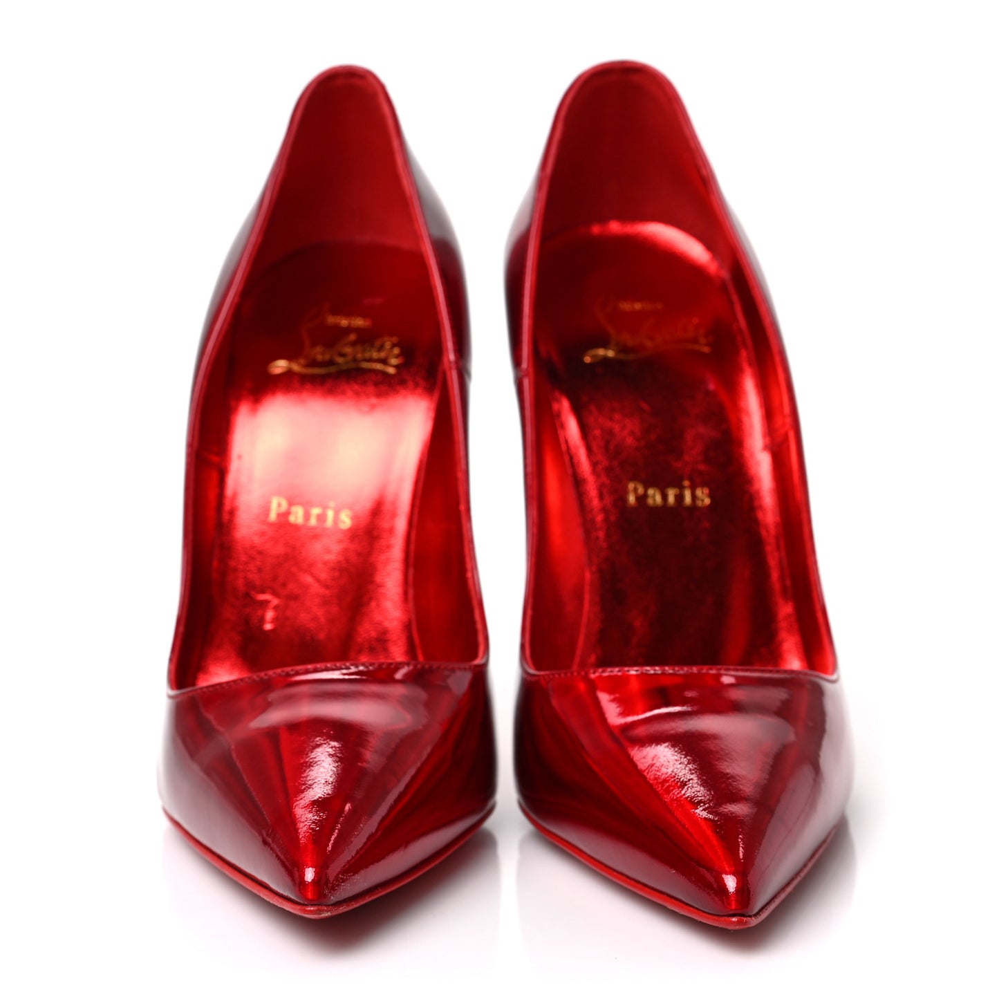 Metallic Patent Psychic So Kate 120 Pumps 37 Loubi