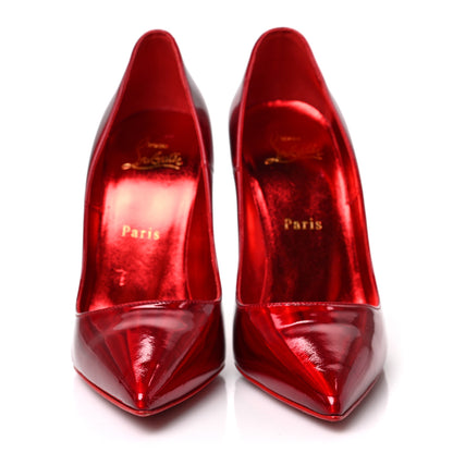 Christian Louboutin Metallic Patent Psychic So Kate 120 Pumps 37 Loubi 2 of 8