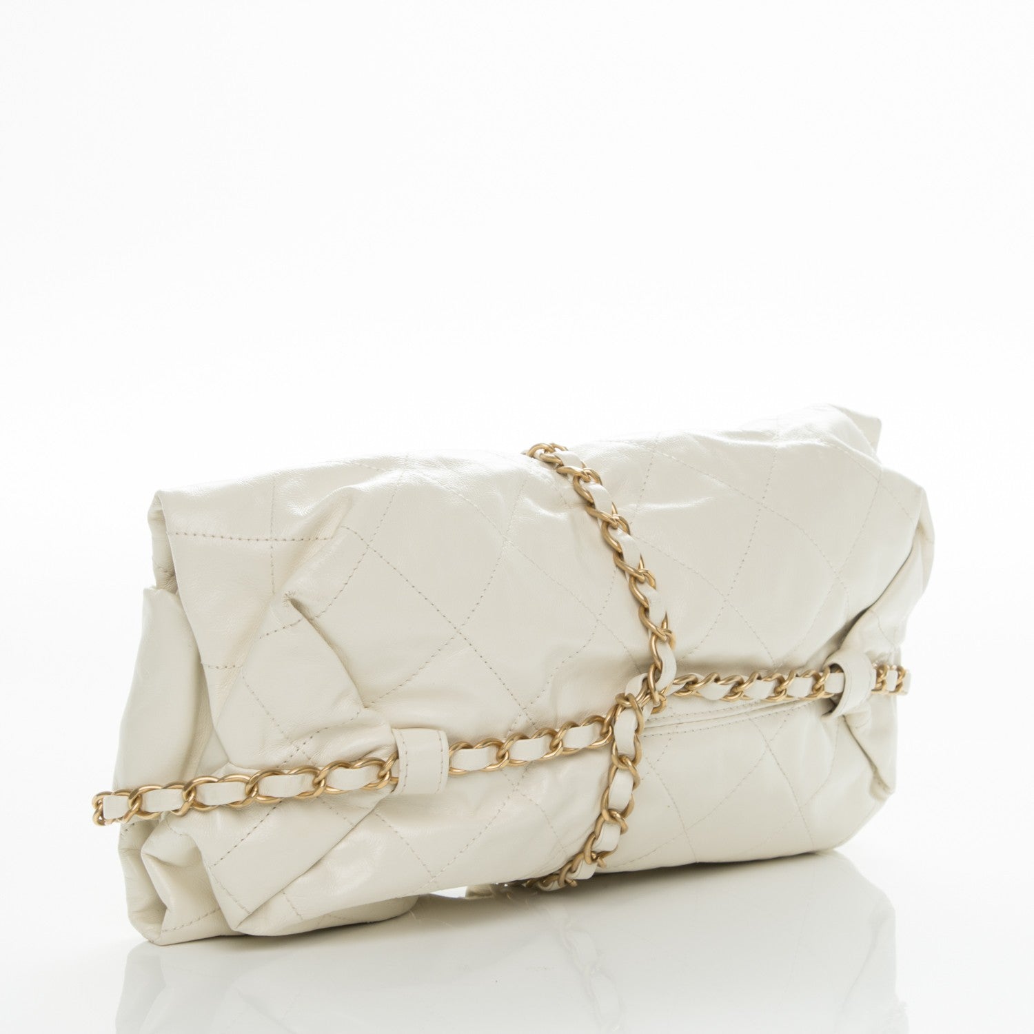 Chanel Calfskin Quilted Baluchon White 3 of 8