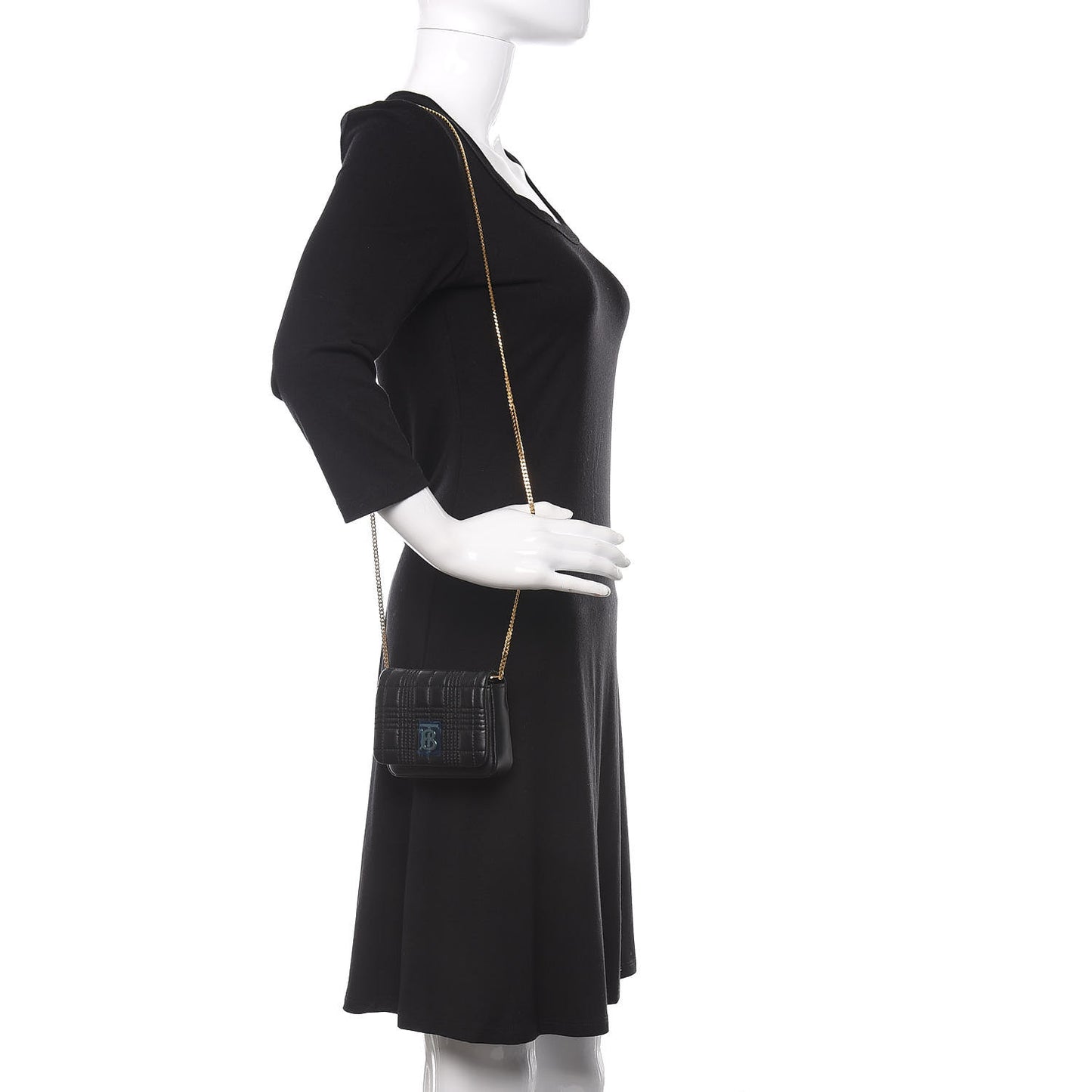 Lambskin Quilted Micro Lola Bag Black