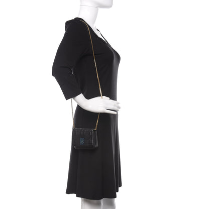 Burberry Lambskin Quilted Micro Lola Bag Black 2 of 10